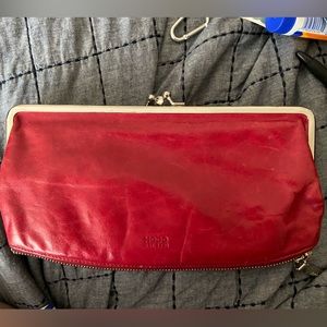 HOBO International Millie wallet. GUC. Red.